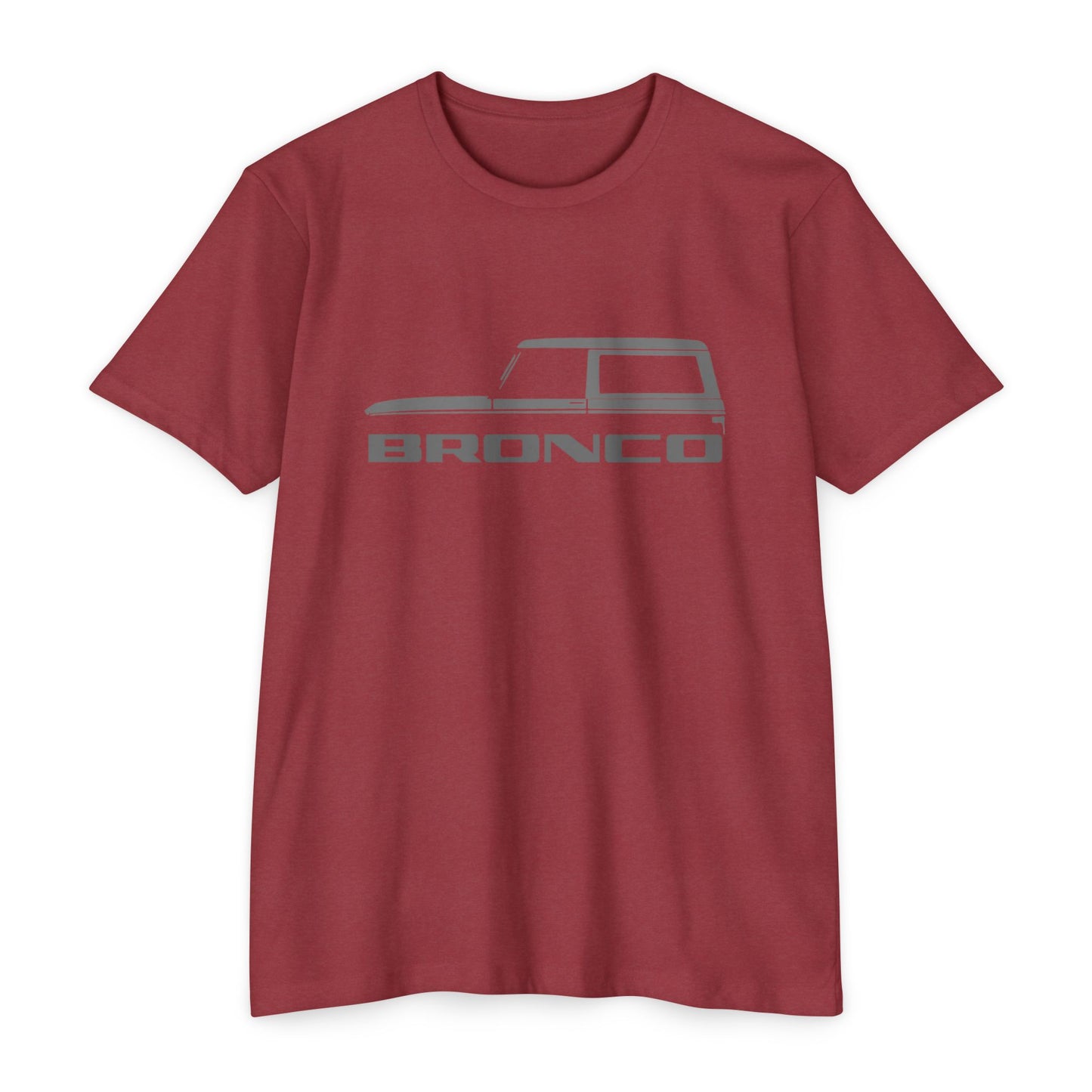 Bronco Premium Graphic Tee in maroon, perfect for gifts and showcasing your love for Broncos.