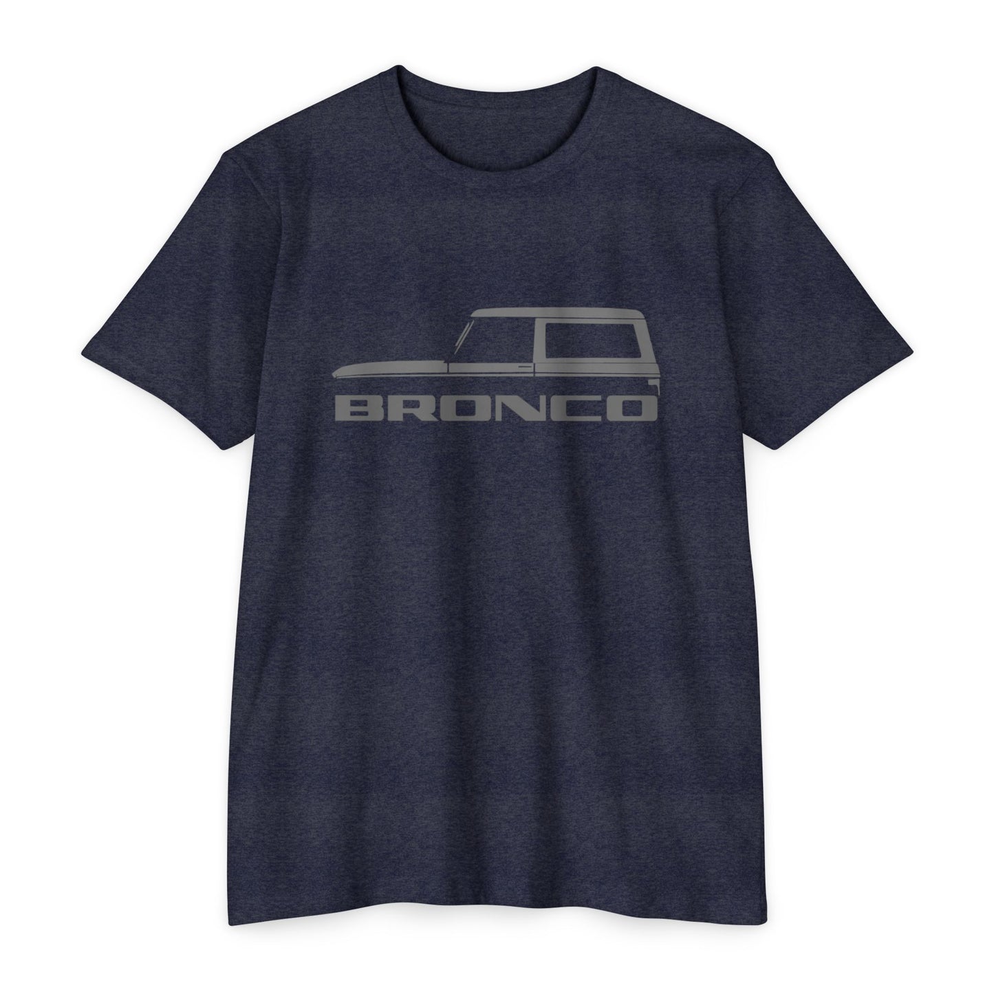 Premium Bronco graphic tee in navy, perfect for gifts and showcasing your love for Broncos.