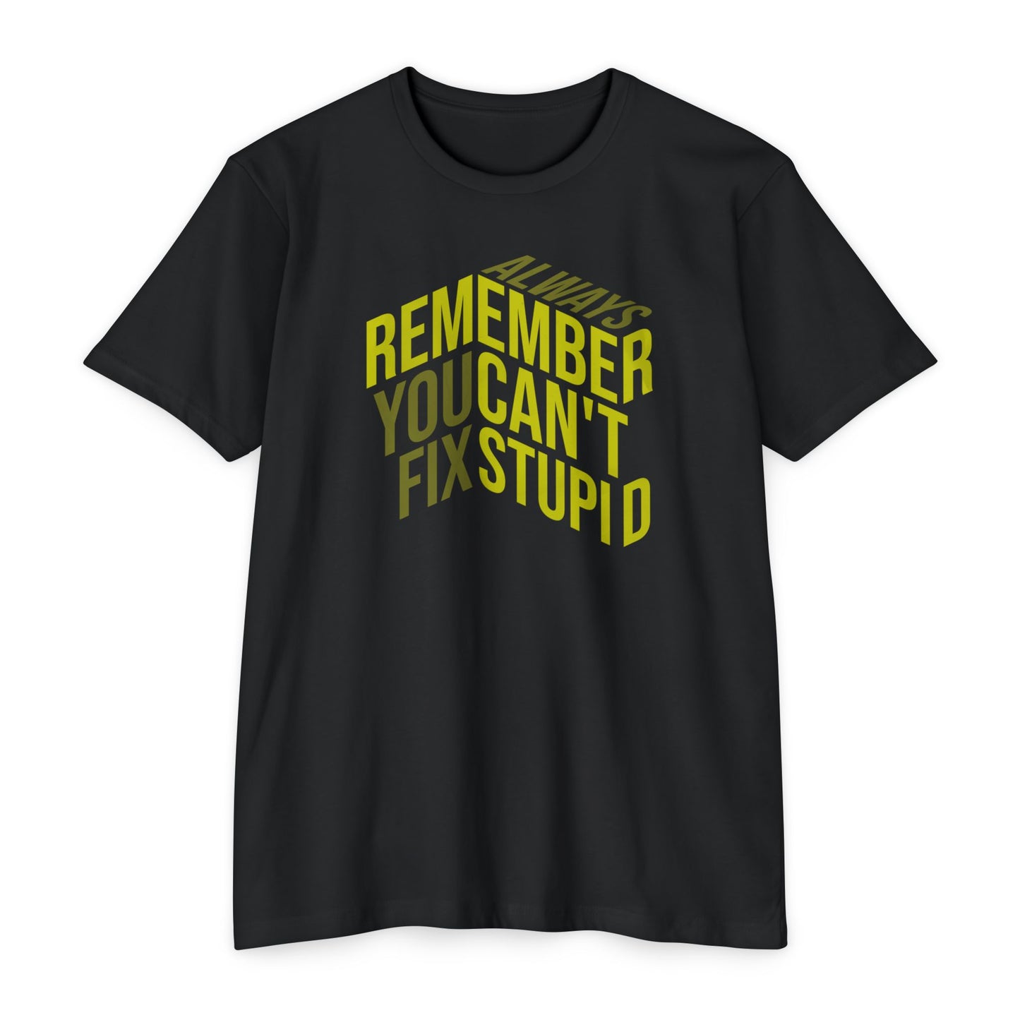 Always Remember, You Can't Fix Stupid