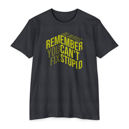 Always Remember, You Can't Fix Stupid