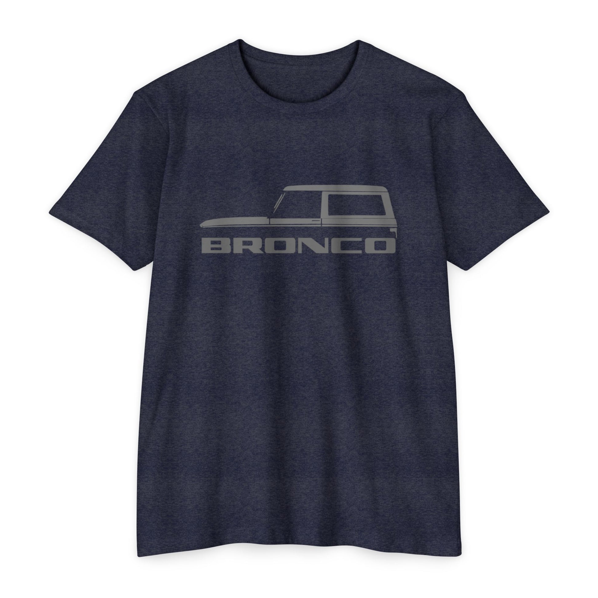 Premium Bronco graphic tee in navy, perfect for gifts and showcasing your love for Broncos.